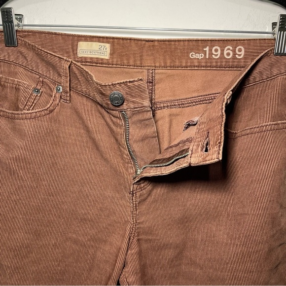 Gap Women’s Brown Sexy Boyfriend Corduroy straight mid rise leg in 27R - Picture 5 of 9